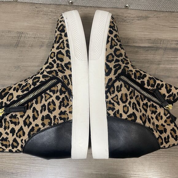 STEVE MADDEN Hidden Wedge Womens 9.5M Loxley Ankle Bootie Animal Print Casual - Picture 7 of 9